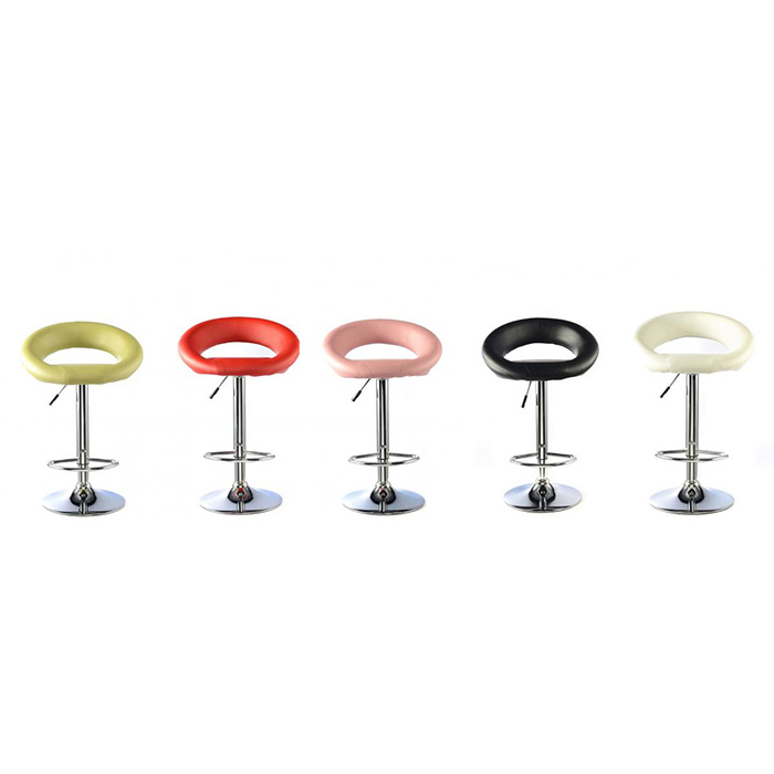 Murry Chrome Base Bar Stool In Multiple Finishes - Click Image to Close
